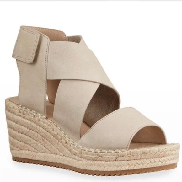 Eileen Fisher Quiet Luxury Coastal Minimalist Preppy Beachy Capsule Wedge 8 1/2 - Picture 7 of 14